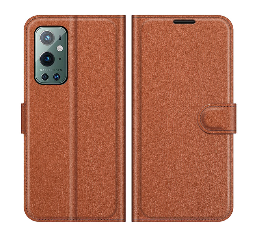 OnePlus 9 Pro Wallet Flip Case Brown