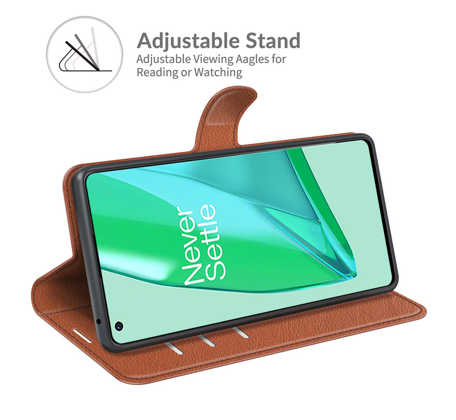 OnePlus 9 Pro Wallet Flip Case Brown