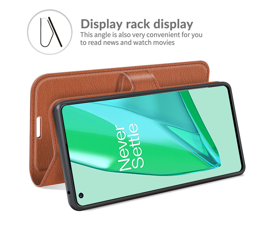 OnePlus 9 Pro Wallet Flip Case Brown