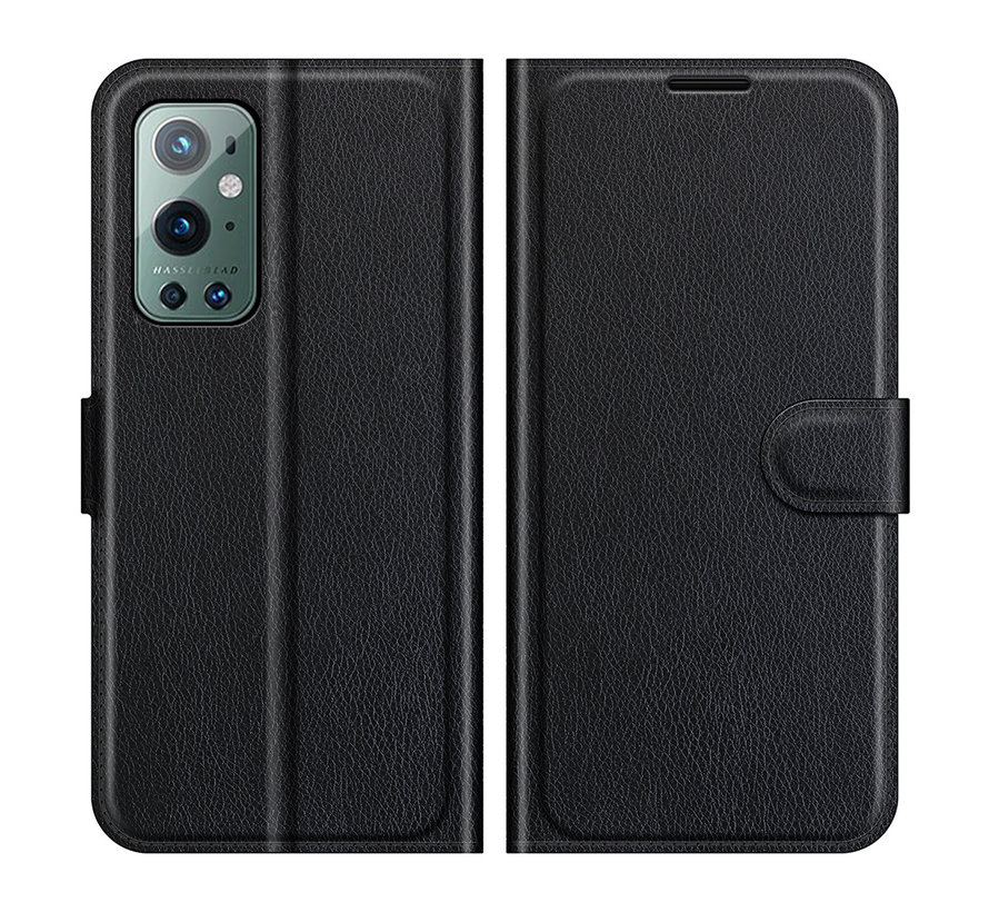 OnePlus 9 Pro Wallet Flip Case Zwart
