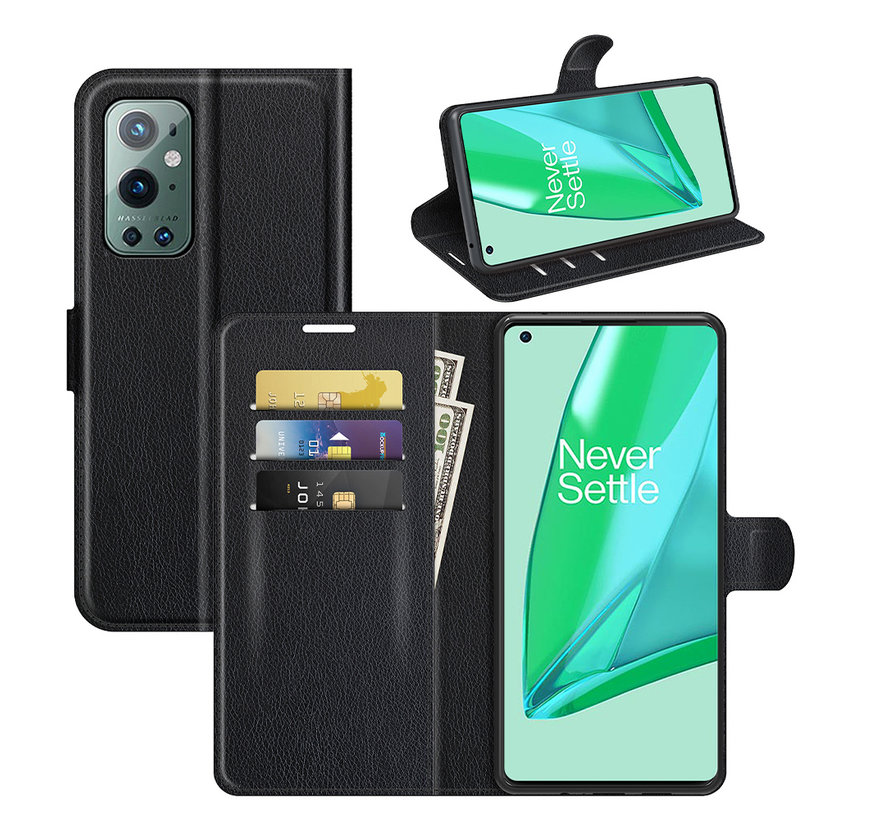 OnePlus 9 Pro Wallet Flip Case Black