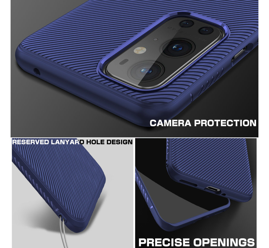 OnePlus 9 Pro Case TPU GripLine Blue