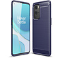 OnePlus 9 Pro Hoesje Brushed Carbon Blauw