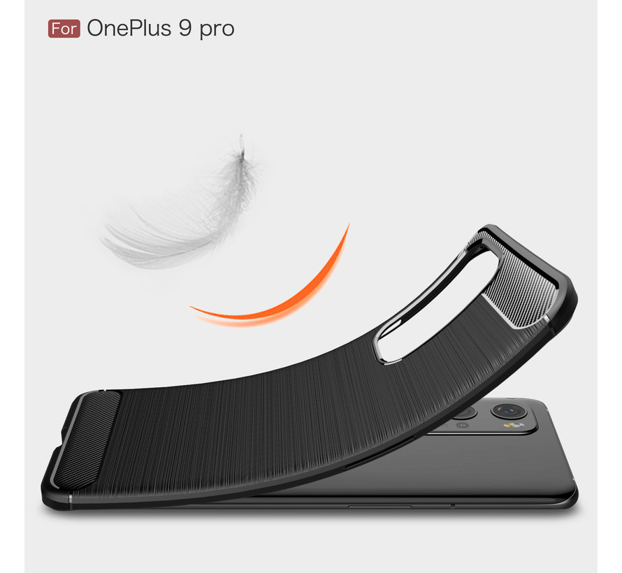 OnePlus 9 Pro Case Gebürstetes Carbonblau