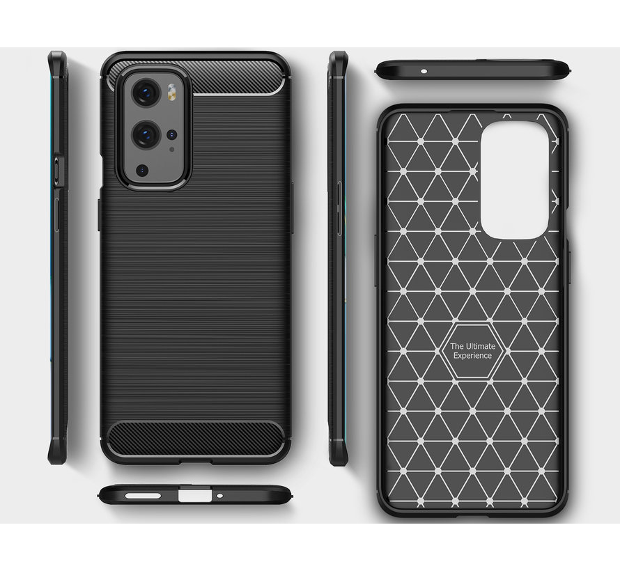 OnePlus 9 Pro Case Brushed Carbon Blue