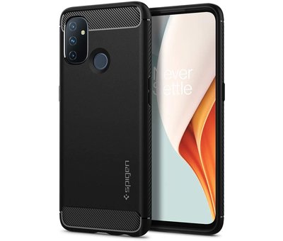 Spigen OnePlus Nord N100 Gehäuse Robuste Rüstung Schwarz