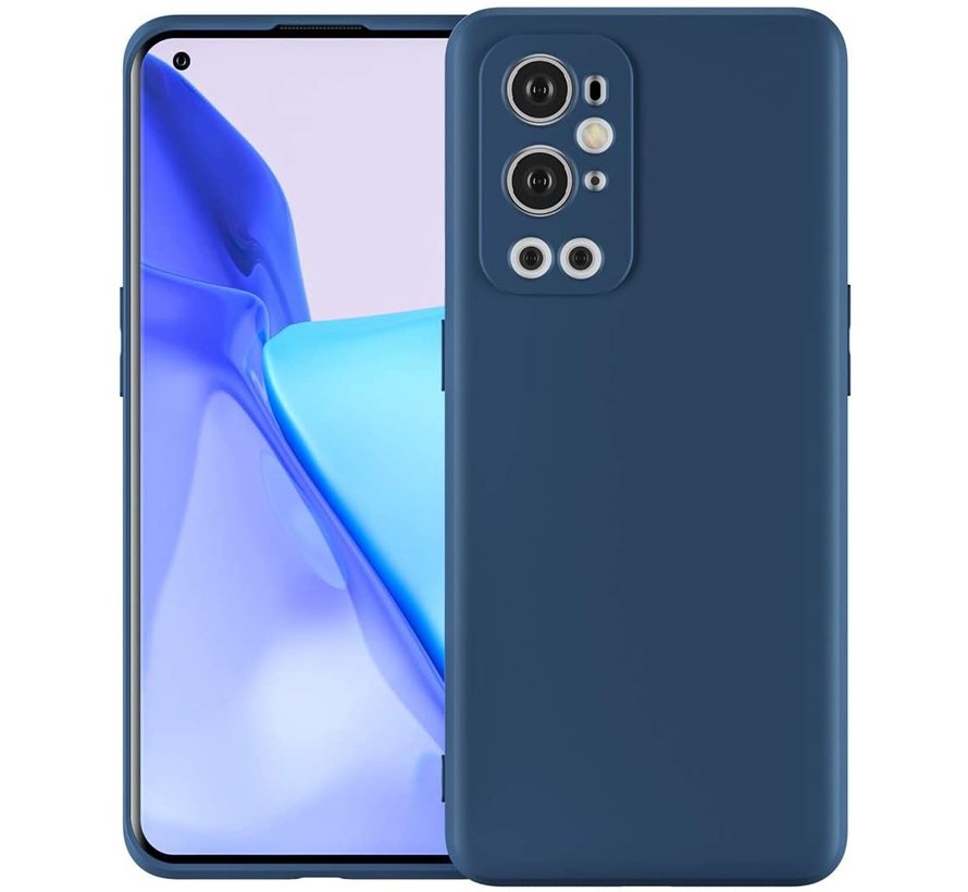 OnePlus 9 Pro Case Flüssiges Silikonblau