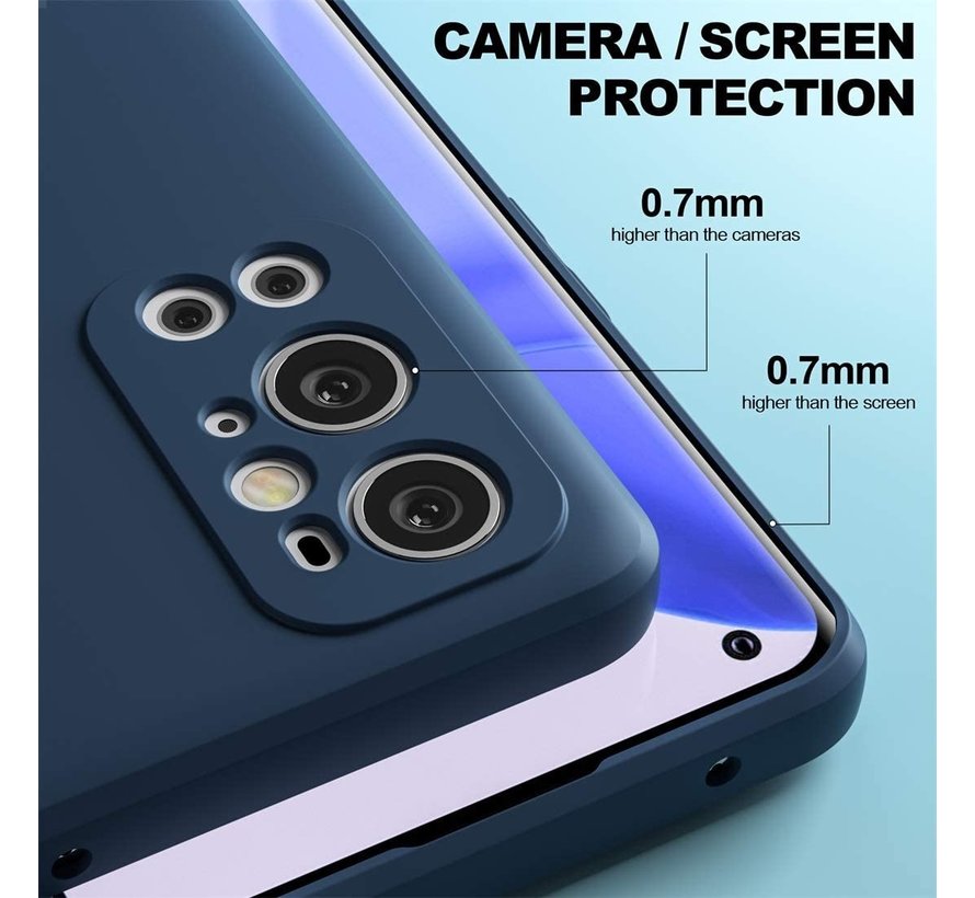 OnePlus 9 Pro Case Flüssiges Silikonblau