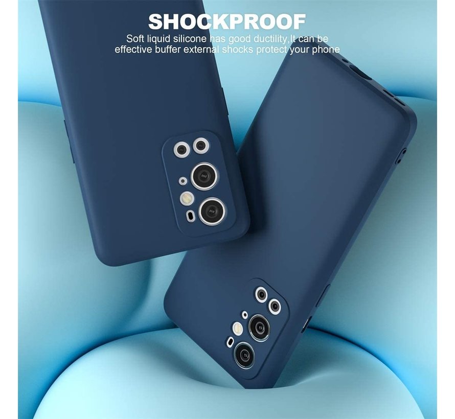 OnePlus 9 Pro Case Flüssiges Silikonblau