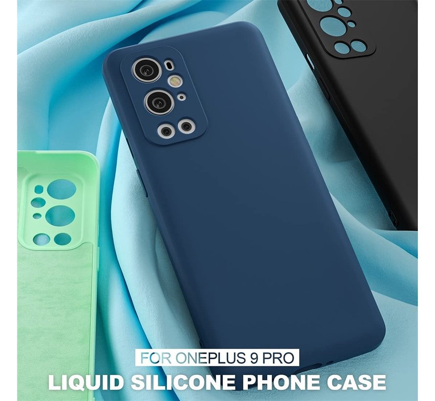 OnePlus 9 Pro Case Flüssiges Silikonblau