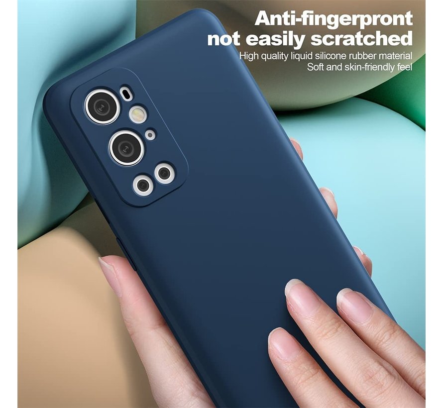 OnePlus 9 Pro Case Flüssiges Silikonblau