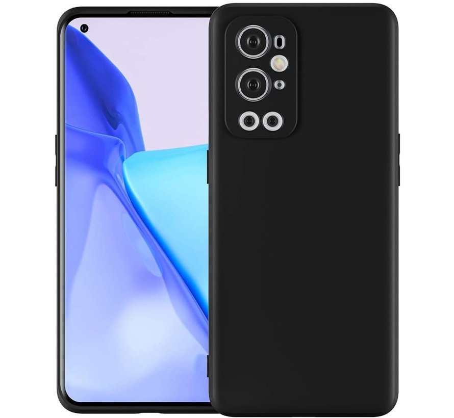 OnePlus 9 Pro Case Flüssiges Silikon Schwarz