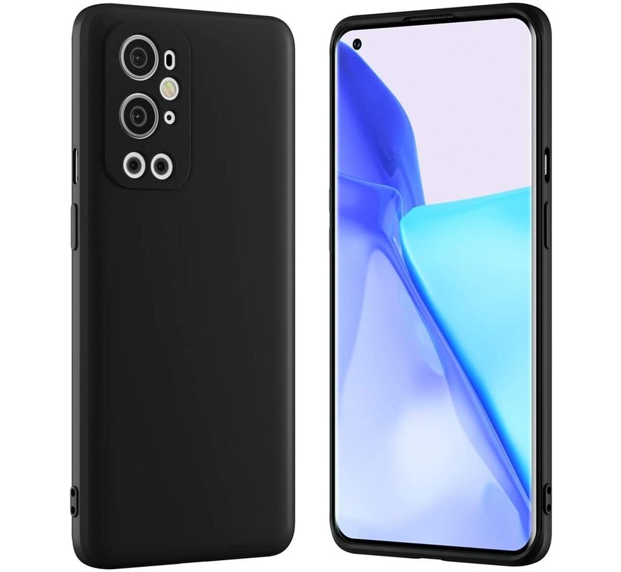 OnePlus 9 Pro Case Flüssiges Silikon Schwarz