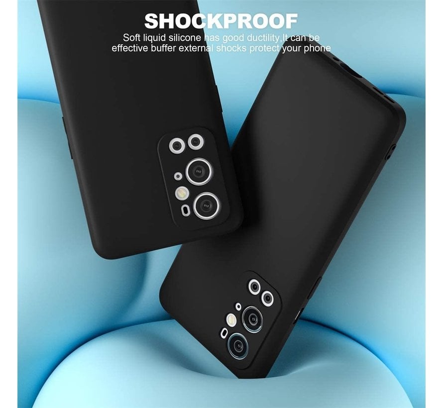 OnePlus 9 Pro Case Flüssiges Silikon Schwarz