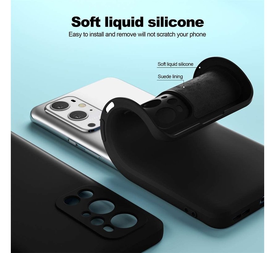 OnePlus 9 Pro Case Liquid Silicone Black