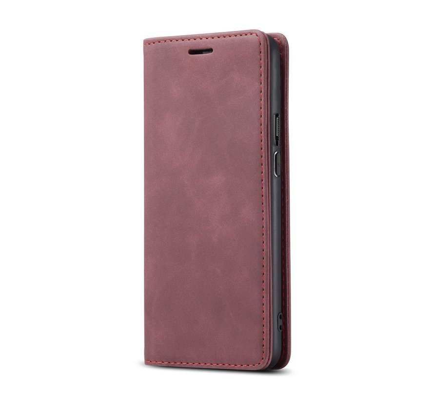 OnePlus 9 Pro Wallet Case Vintage Leather Red