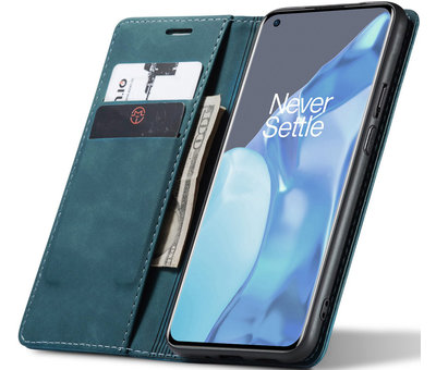 ProGuard OnePlus 9 Pro Wallet Case Vintage Leather Blue