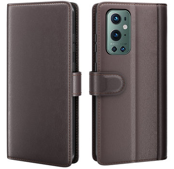 ProGuard OnePlus 9 Pro Wallet Hoesje Echt Leder Bruin