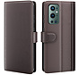 OnePlus 9 Pro Wallet Case Genuine Leather Brown