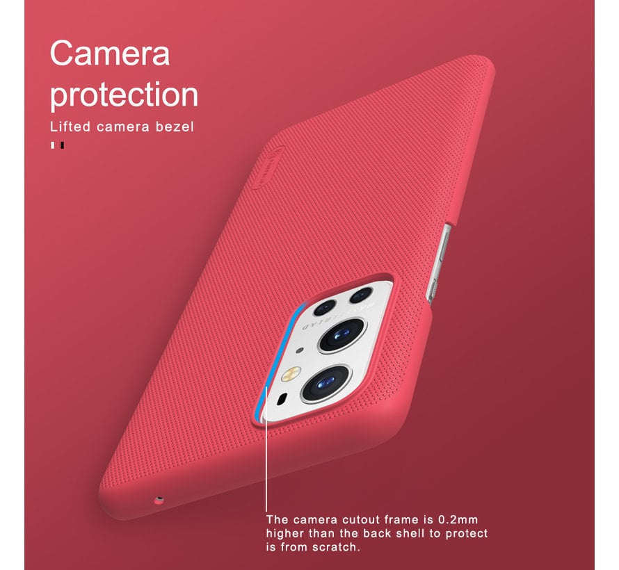OnePlus 9 Pro Hoesje Super Frosted Shield Rood