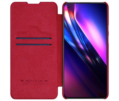 Nillkin OnePlus 9 Flip Case Qin Rood