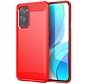 OnePlus 9 Case Brushed Carbon Red