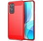 OnePlus 9 Gehäuse gebürstet Carbon Red