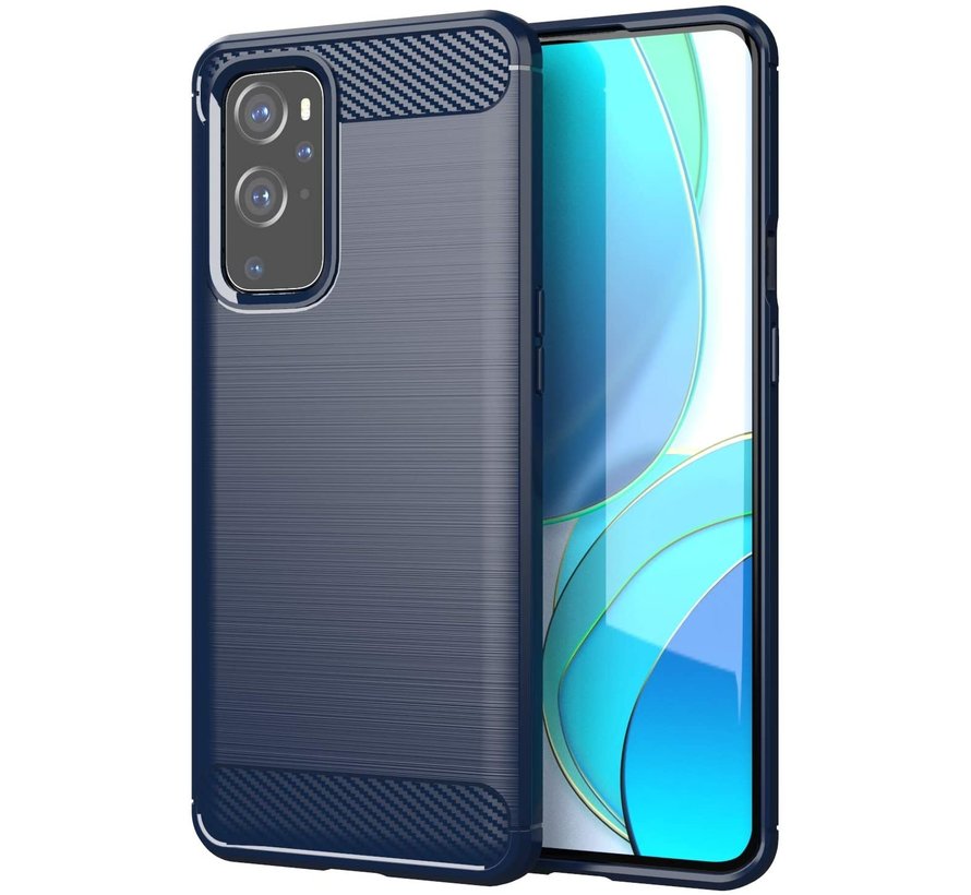 OnePlus 9 Case Brushed Carbon Blue