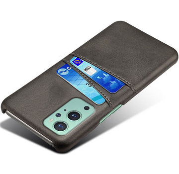 ProGuard OnePlus 9 Case Slim Leather Card Holder Black
