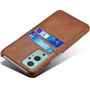 ProGuard OnePlus 9 Case Slim Leather Card Holder Brown