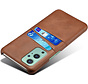 OnePlus 9 Case Slim Leather Card Holder Brown