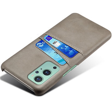 ProGuard OnePlus 9 Case Kartenhalter aus Leder Grau