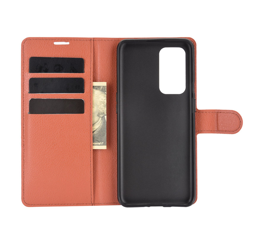 OnePlus 9 Wallet Flip Case Brown