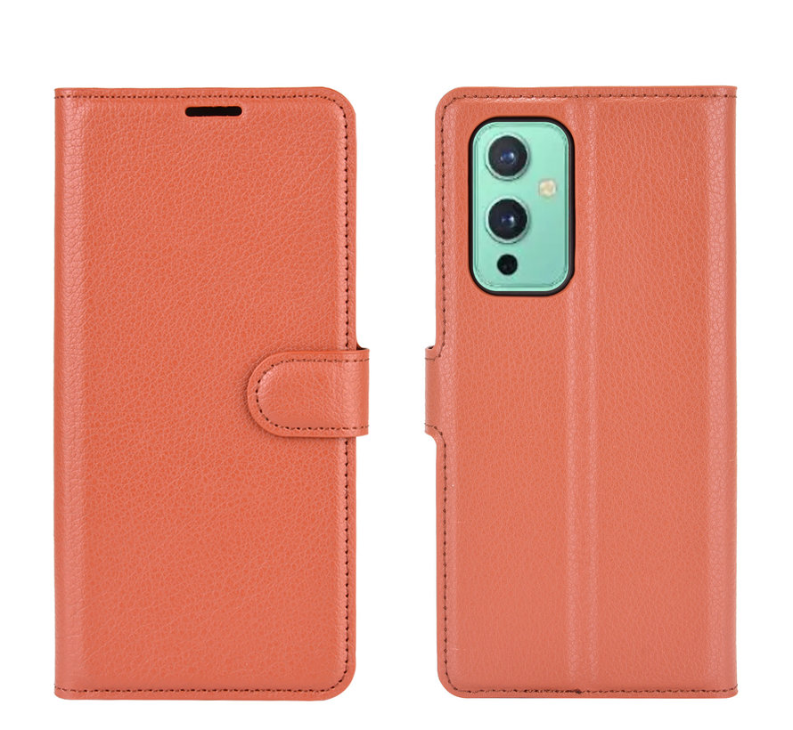 OnePlus 9 Wallet Flip Case Brown
