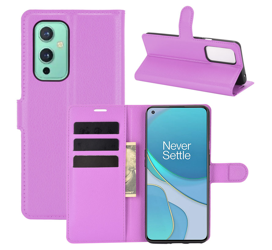 OnePlus 9 Wallet Flip Case Purple