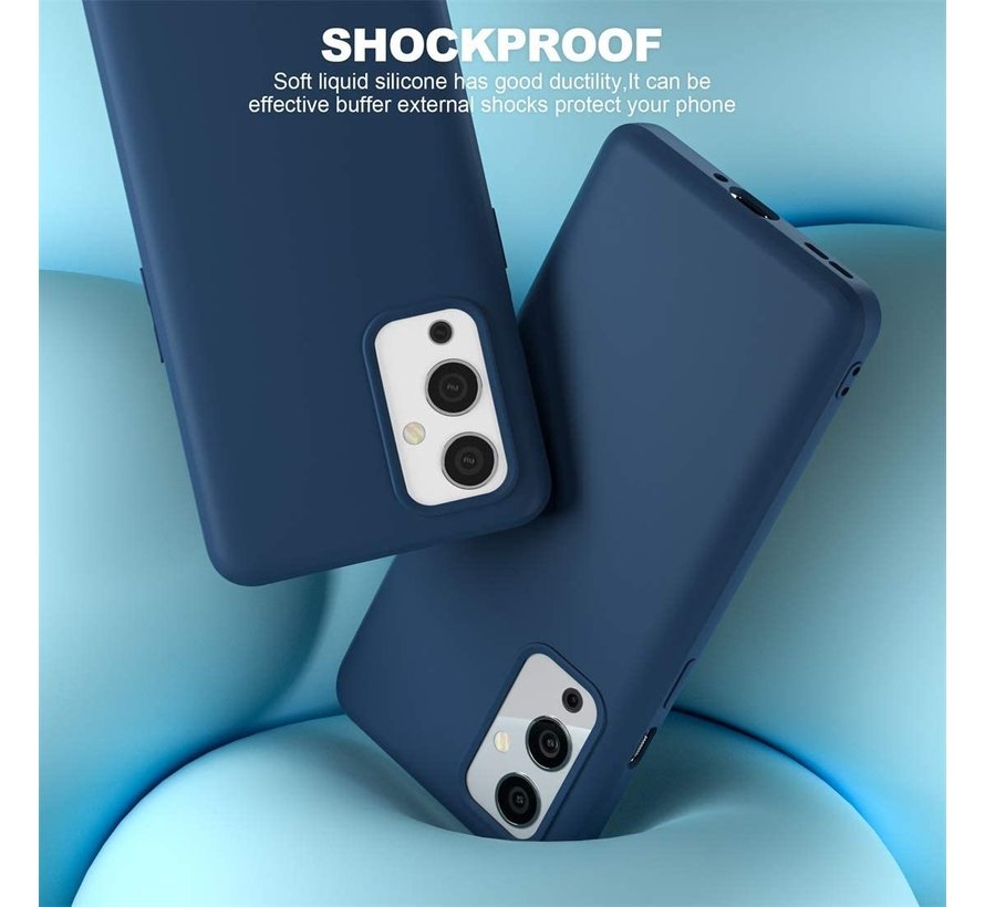 OnePlus 9 Case Flüssiges Silikonblau