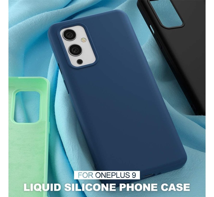 OnePlus 9 Case Liquid Silicone Blue