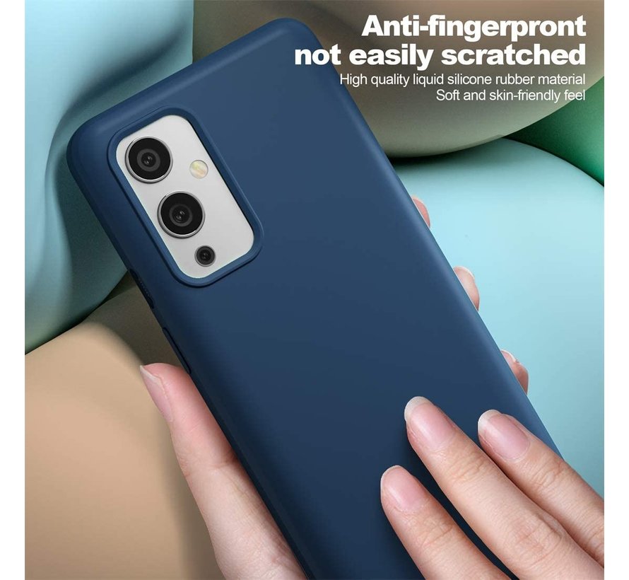 OnePlus 9 Case Flüssiges Silikonblau