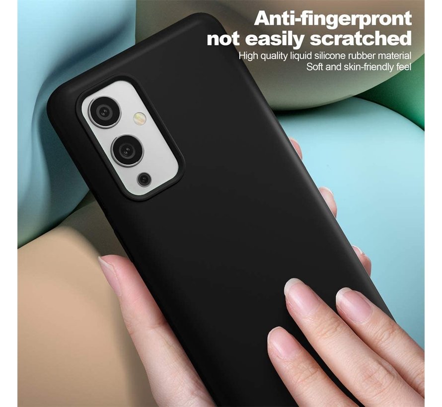 OnePlus 9 Case Flüssiges Silikon Schwarz