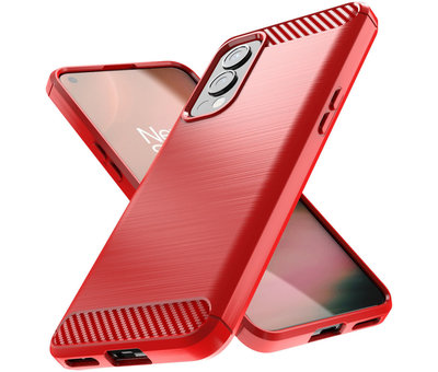 ProGuard OnePlus Nord 2 Case Brushed Carbon Red