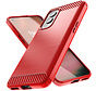 OnePlus Nord 2 Case Brushed Carbon Red