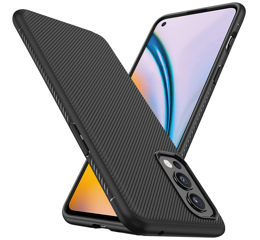 OnePlus Nord 2 Gehäuse TPU GripLine Schwarz