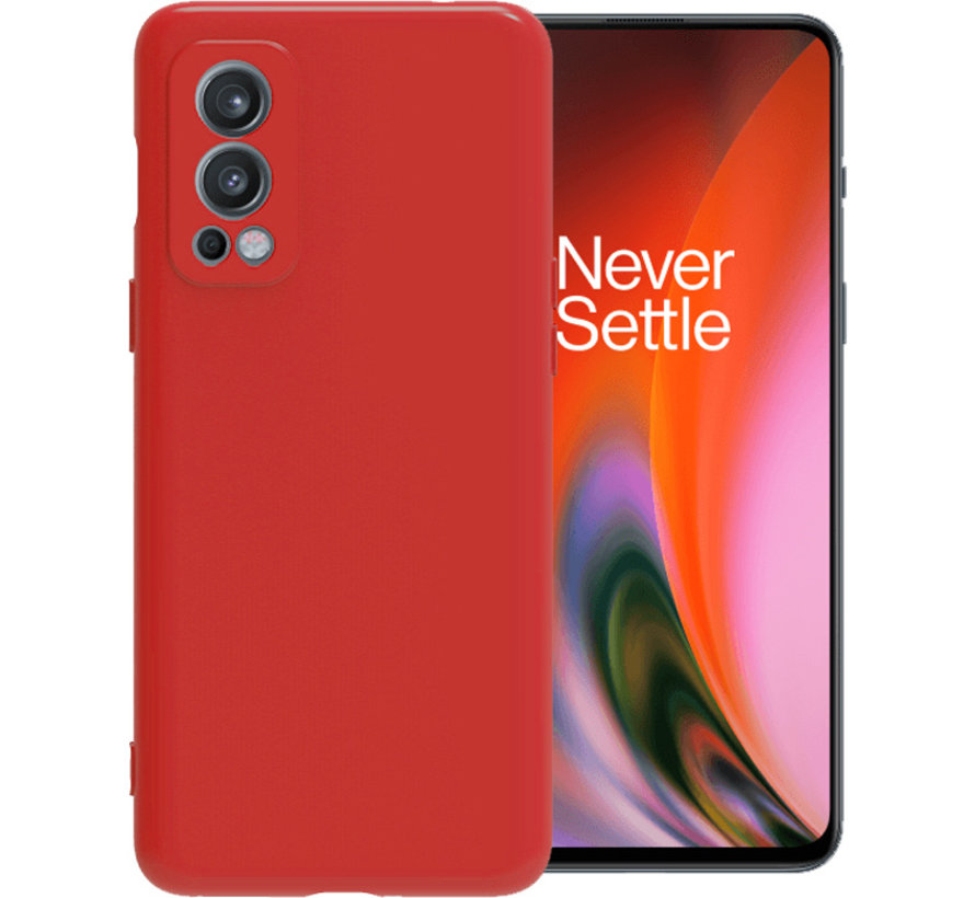 OnePlus Nord 2 Hoesje Liquid Silicone Rood