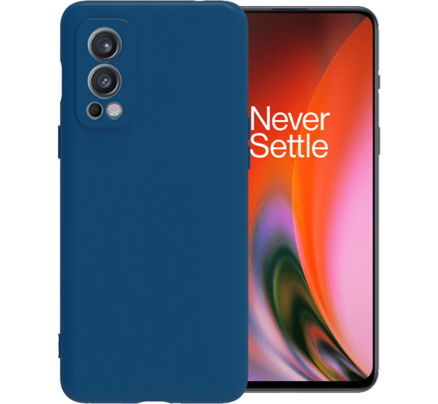 OnePlus Nord 2 Case Flüssiges Silikonblau