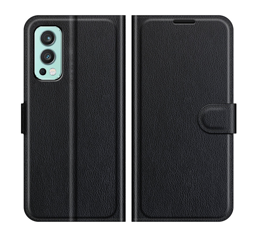 OnePlus Nord 2 Wallet Flip Case Zwart