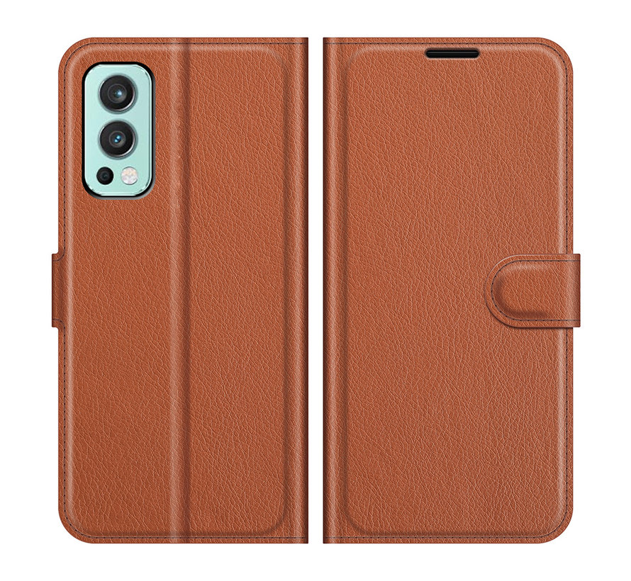 OnePlus Nord 2 Wallet Flip Case Braun