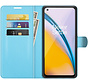 OnePlus Nord 2 Wallet Flip Case Blauw