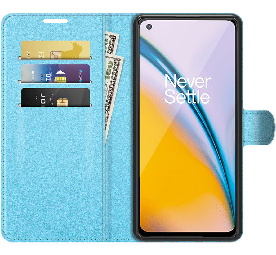 OnePlus Nord 2 Wallet Flip Case Blue