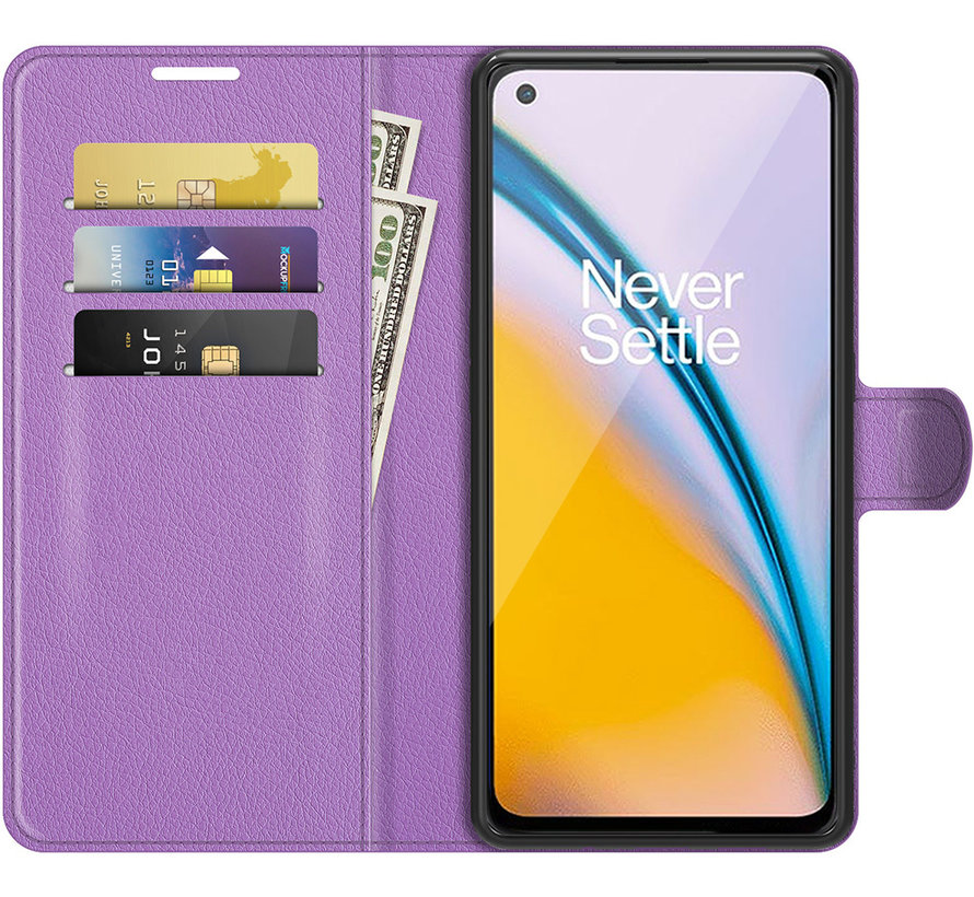 OnePlus Nord 2 Wallet Flip Case Lila