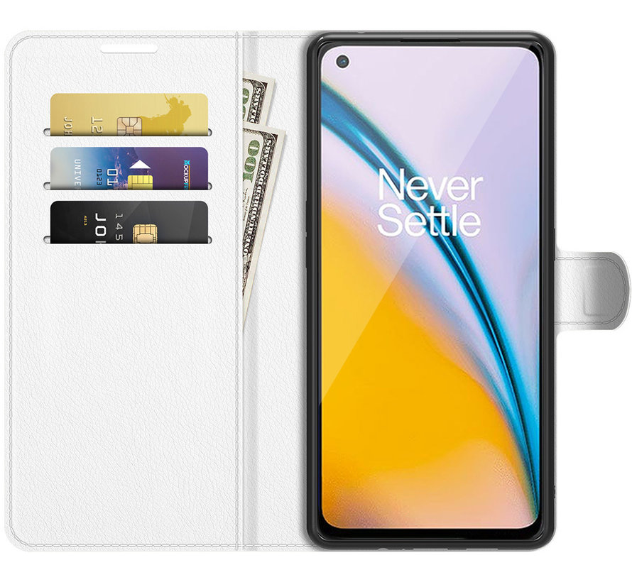 OnePlus Nord 2 Wallet Flip Case Weiß